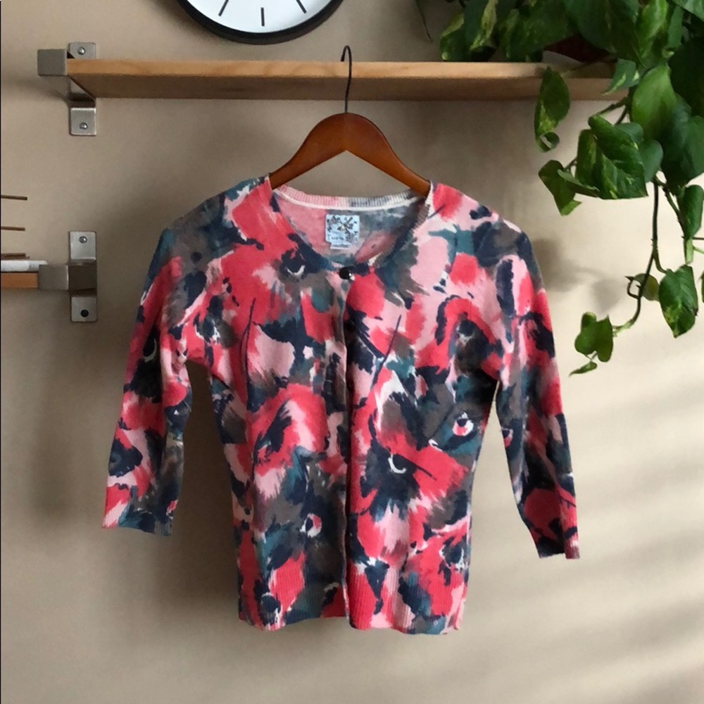 Anthropologie Cardigan 3/4 Sleeve